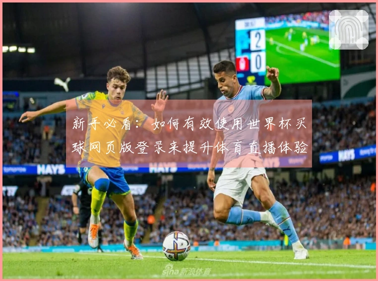 新手必看：如何有效使用世界杯买球网页版登录来提升体育直播体验
